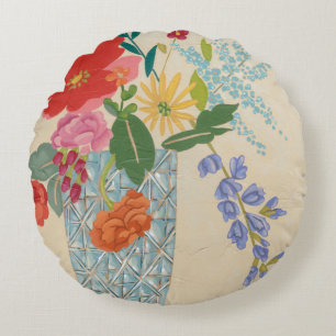 Spring Blossoms II Round Cushion