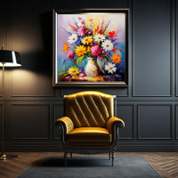 Spring Blossoms in Bloom, Flower Arrangement Art