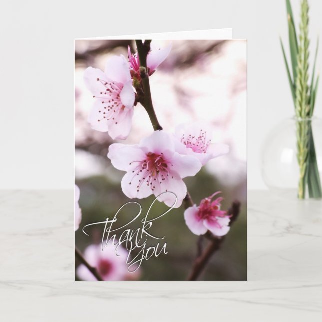 Spring Blossoms Thank You Card (Front)
