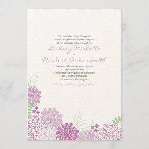 Spring Blossoms Wedding Invitation