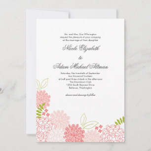 Spring Blossoms Wedding Invitation