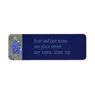 Spring Blue Bonnets Return Address Label