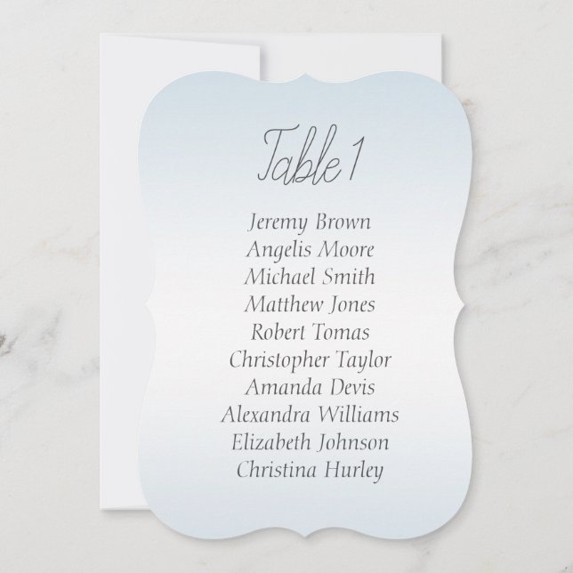 Spring blue gentle simple seating baby shower invitation (Back)