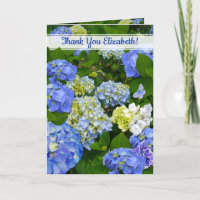 Spring Blue Hydrangea Christian Friend Thank you