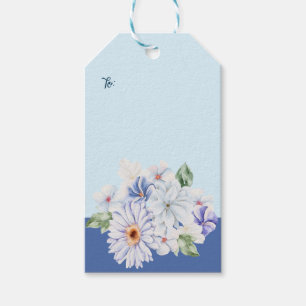 Spring Blues Floral Gift Tags