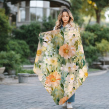 Spring Blush and Peach Watercolor Floral Botanical