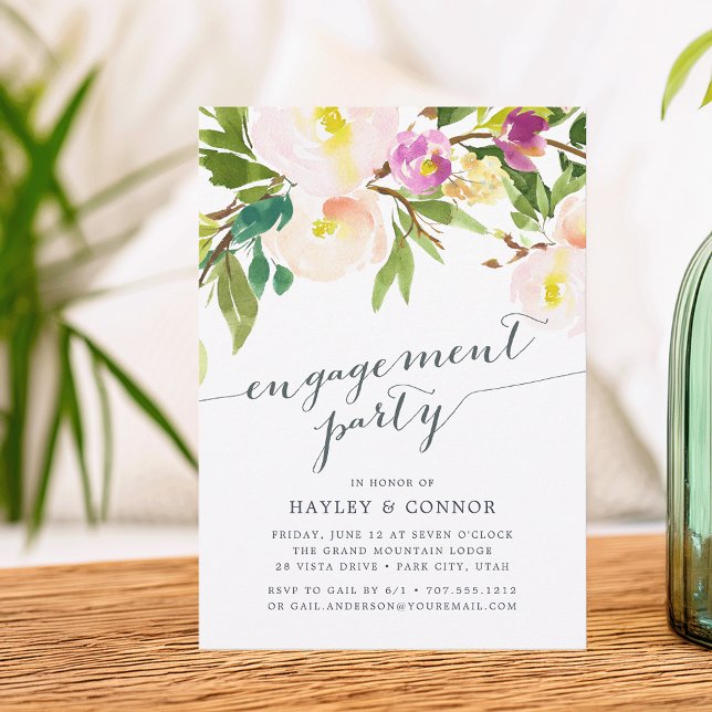 Spring Blush | Engagement Party Invitation (Creator Uploaded)