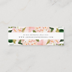 Spring Blush Floral Wedding Website Cards
