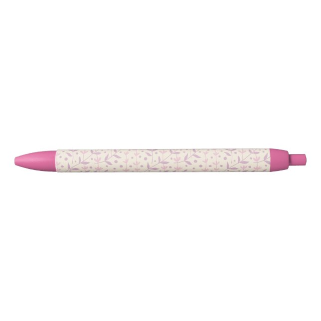 Spring Blush Meadow Branches Black Ink Pen (Front)