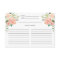 Spring Blush Peach Sage Watercolor Floral Recipe