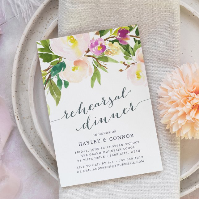 Spring Blush | Rehearsal Dinner Invitation (Creator Uploaded)