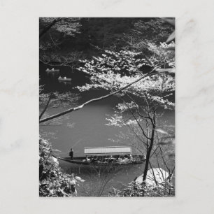 Spring Boating in Arashiyama Postcard
