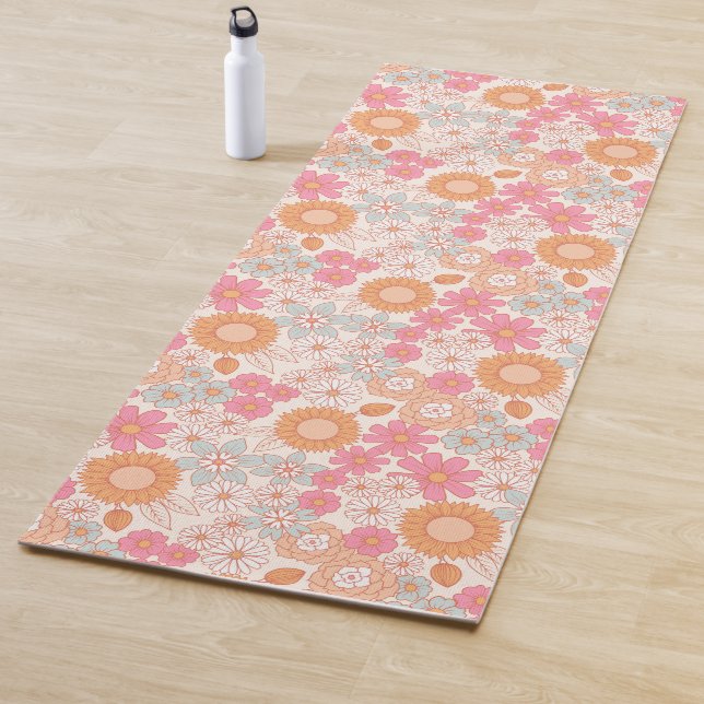 Spring Boho Flowers 1 Yoga Mat (In Situ)