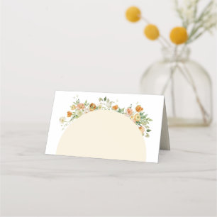 Spring Boho Flowers Arch Name Place Card