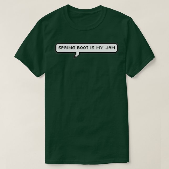 Spring Boot 8Bit T-Shirt (Design Front)