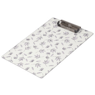 Spring Botanical Decorative Blooming Seamless Clipboard