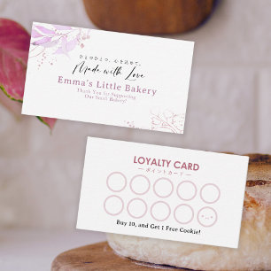 Spring Botanical Farmers Market Loyalty Reward Business Card