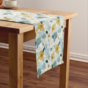 Spring Botanical Floral Table Runner