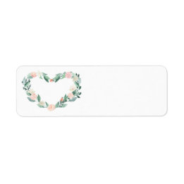 Spring Botanical Floral Wedding Return Address Label