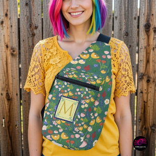 Spring Botanicals Monogram Sling Bag