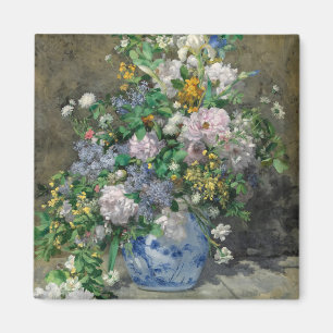 Spring Bouquet, 1866 by Pierre-Auguste Renoir Magnet