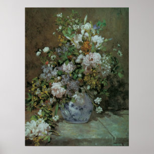 Spring Bouquet by Pierre Renoir, Vintage Flowers Poster