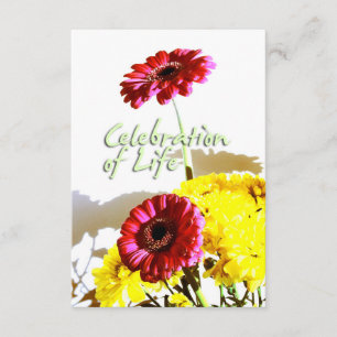 Spring Bouquet Celebration of Life Memorial I Invitation