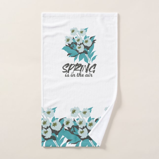 Spring Bouquet Charm - Spring is in the Air Floral Hand Towel (Hand Towel)