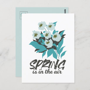 Spring Bouquet Charm - Spring is in the Air Floral Postcard