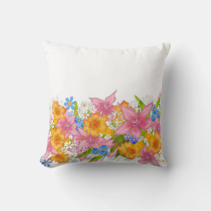 Spring bouquet cushion