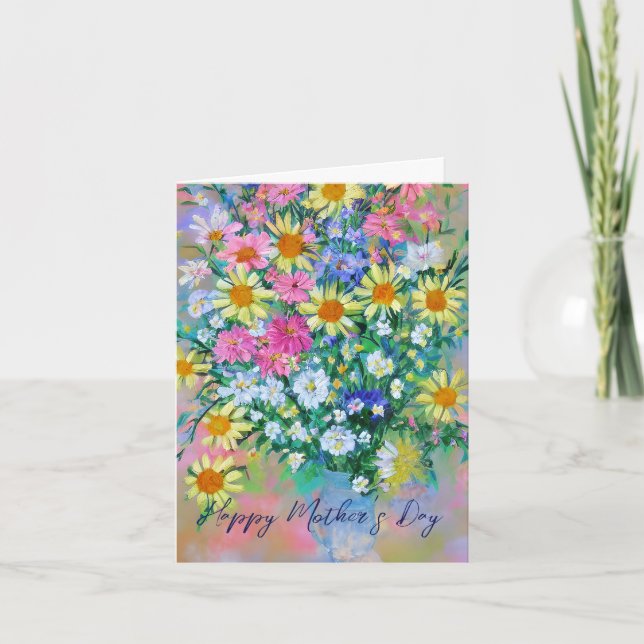 Spring Bouquet custom Mother's day Card (Front)