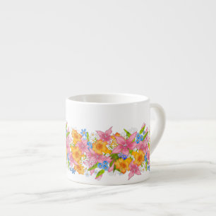 Spring bouquet espresso cup