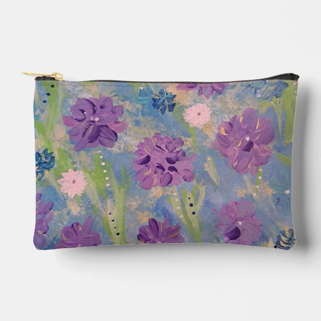 Spring Bouquet Floral Accessories Pouch (Front)