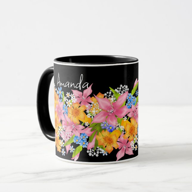 Spring bouquet mug (Front Left)