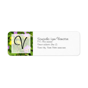 Spring Bouquet Return Address Label