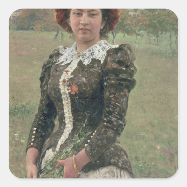 Spring Bouquet Square Sticker (Front)