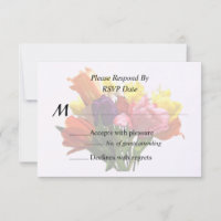 Spring Bouquet With Tulips and Daffodils RSVP Card