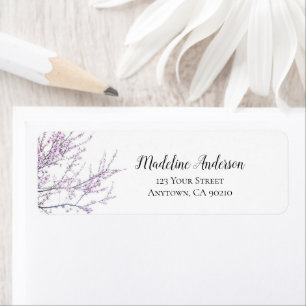 Spring Branches in Bloom   Custom Return Address Label