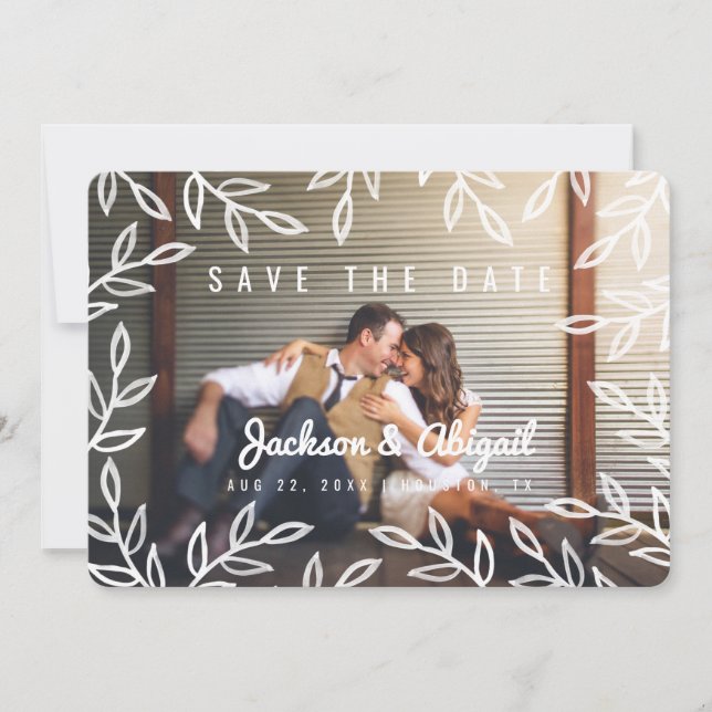 Spring Branches Watercolor Save the Date (Front)
