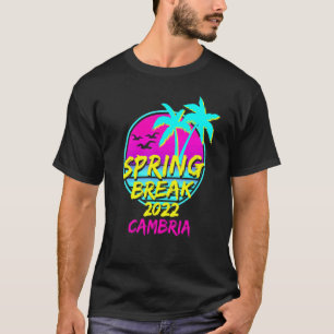 Spring Break 2022 Retro Vintage 80s Cambria Family T-Shirt