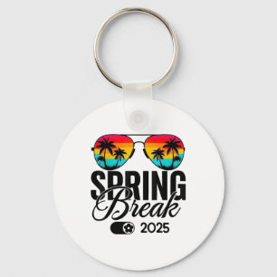 Spring Break 2025 Mode On Retro Sungles Beach Vaca Key Ring