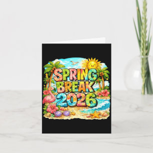 Spring break 2026 matching family group vacation card