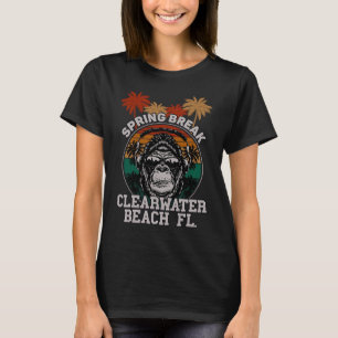 Spring Break Clearwater Beach Fl Gorilla Headphone T-Shirt