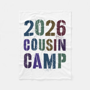 Spring Break Cousin Camp 2026 Team Reunion Family Fleece Blanket