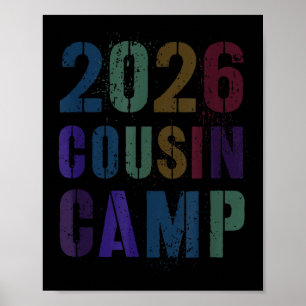 Spring Break Cousin Camp 2026 Team Reunion Family Poster