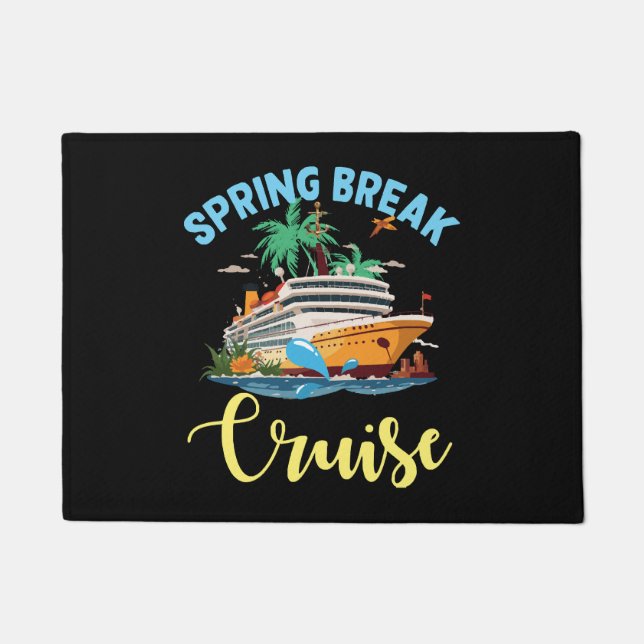 Spring Break Cruise Doormat (Front)