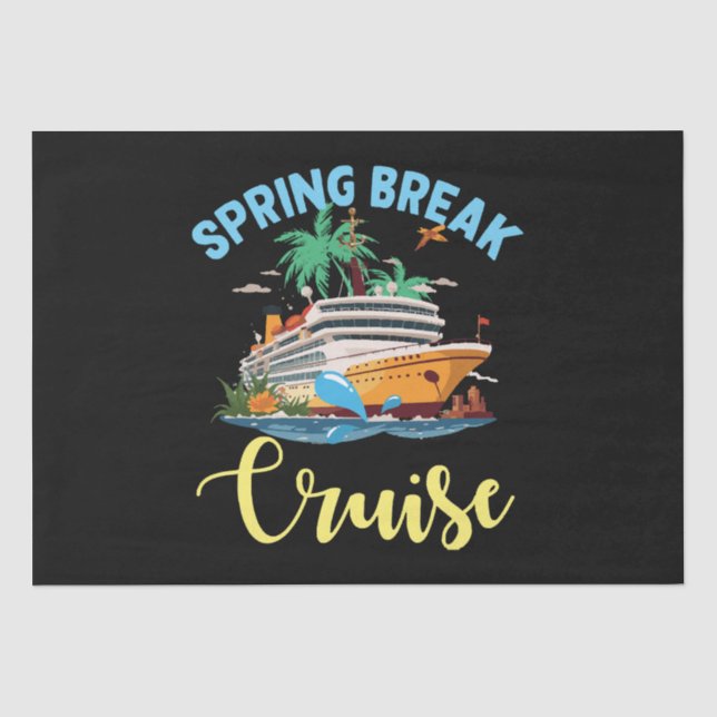 Spring Break Cruise Tissue Paper (Front)