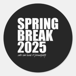 Spring Break Fei Classic Round Sticker