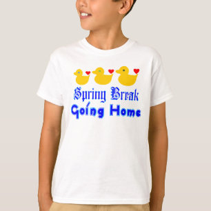 ♫♥Spring Break-Going Home Ducks Kids' Ringer Tee♥♪ T-Shirt