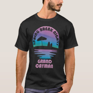 Spring Break Grand Cayman Sunset Vintage Matching T-Shirt